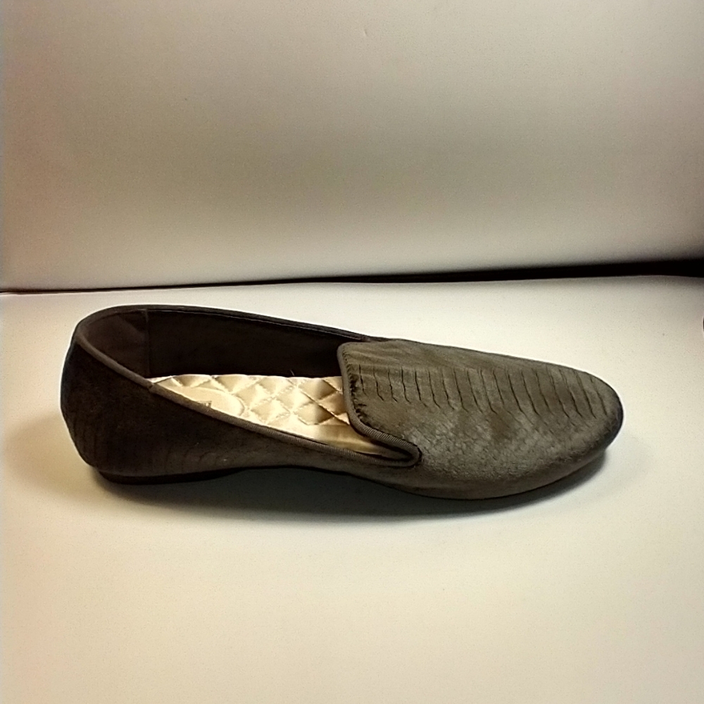 Birdies The Starling Charcoal Python Velvet Embossed Loafers Women's sz 8. - Picture 7 of 11